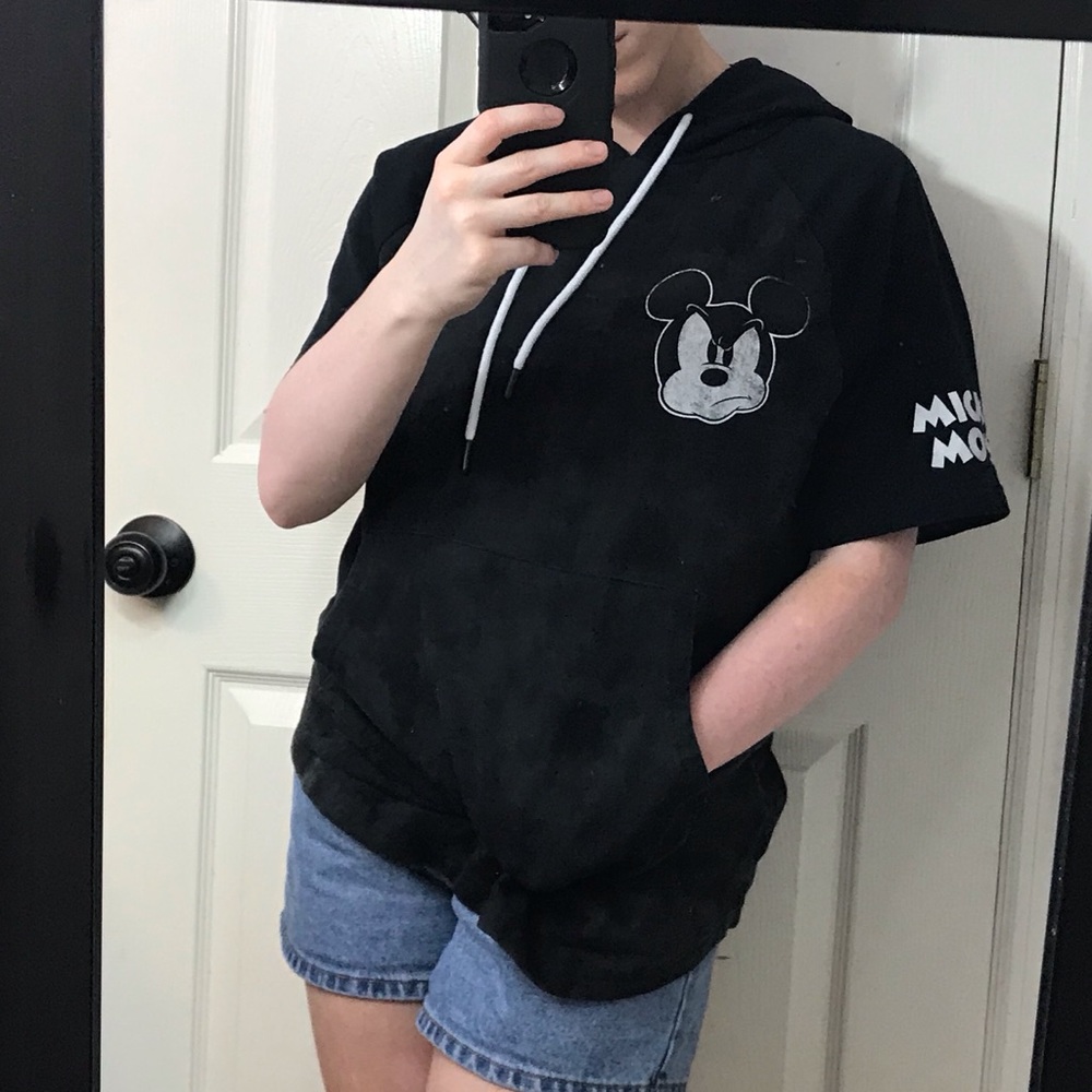 Mickey Mouse Hooded Short Sleeve, Disney Hoodie